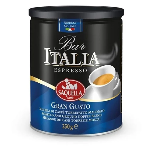 قهوه اسپرسو آسیاب شده ایتالیا Italia مدل GRAN GUSTO قوطی 250 گرم