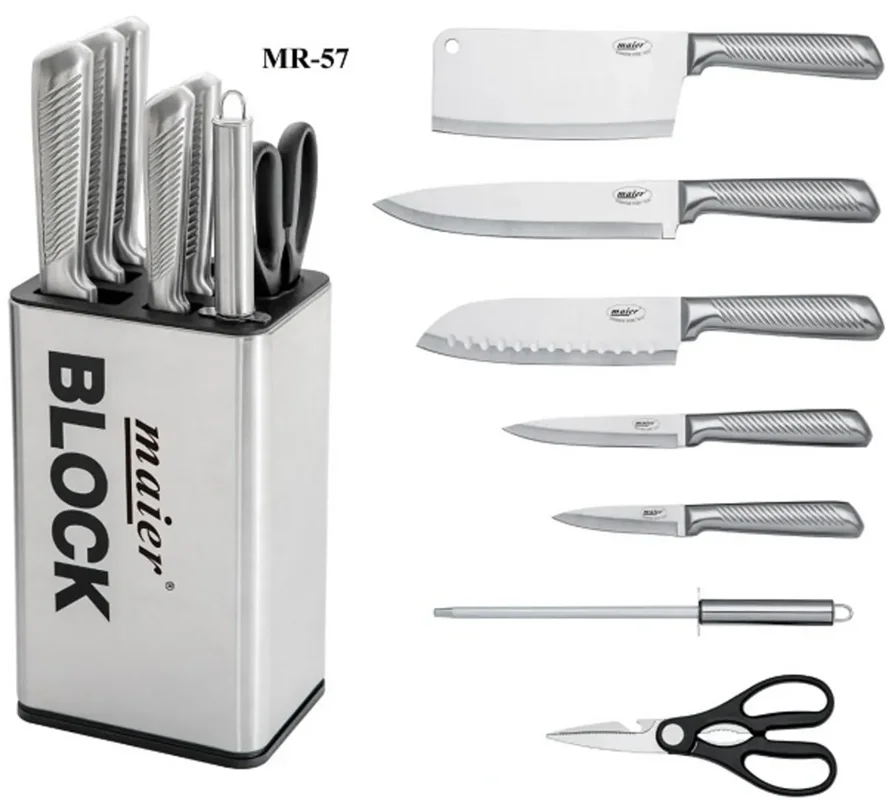 سرویس چاقو آشپزخانه 8 پارچه مایر مدل MR-57
